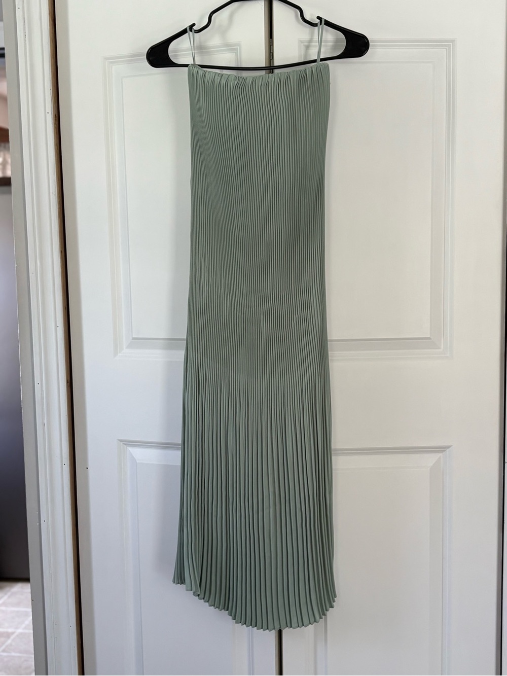 Babaton Mint Pleated Midi Skirt